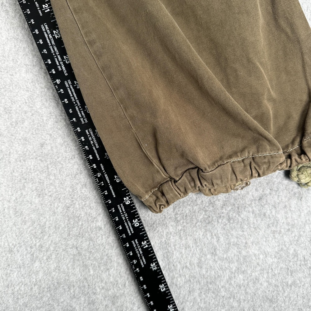 Vintage Y2K Buggirl Pants Womens Large 10-12 Brown Baggy Fit Joggers - Picture 9 of 16